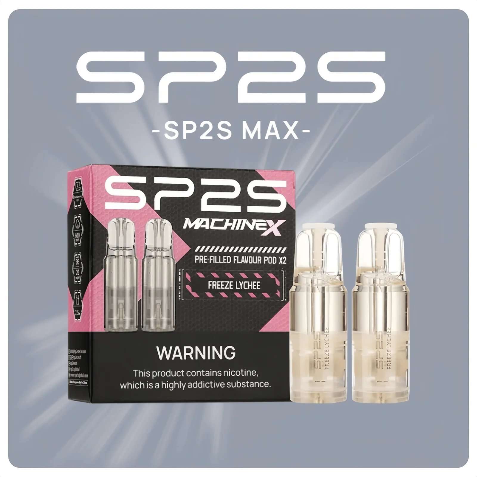 SP2S MAX煙彈｜4ML大容量・2顆裝｜適配SP2S MAX主機｜16種口味現貨